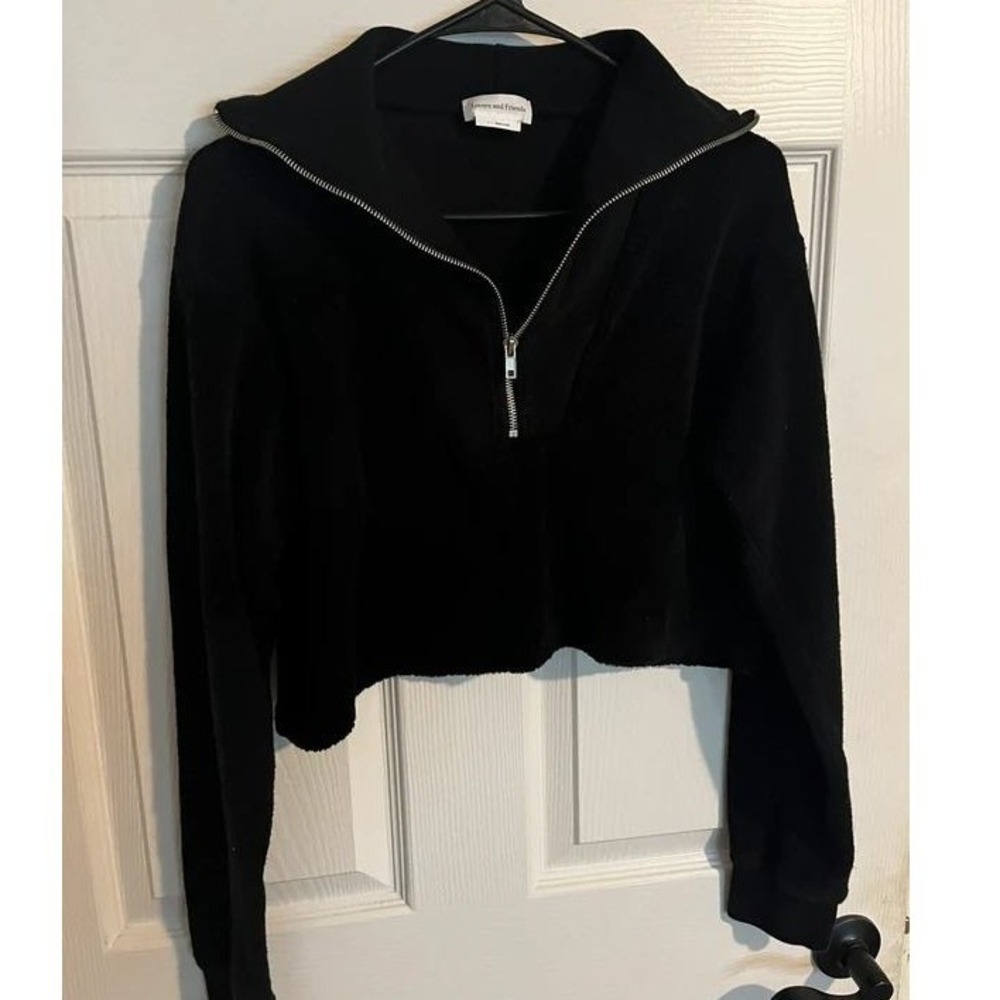 Lovers And Friends Cropped Black Pullover